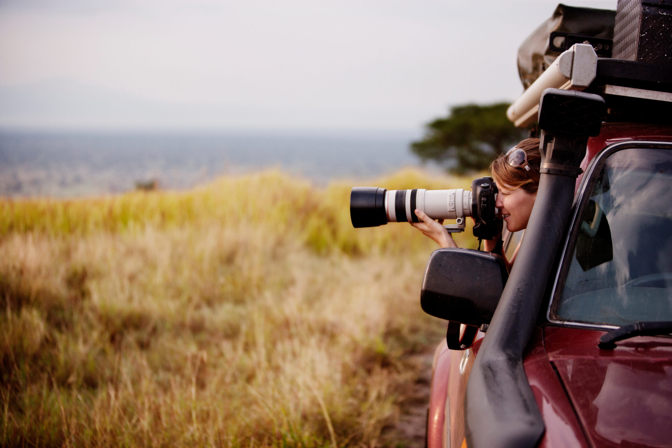 photographer on safari